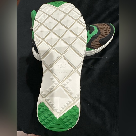 Valentino Garavani Sound High Knit Mesh & Leather sneakers. Offers welcome - Picture 7 of 7